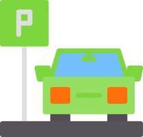 Parkplatz-Vektor-Icon-Design vektor