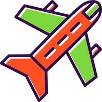 Flugzeug-Vektor-Icon-Design vektor