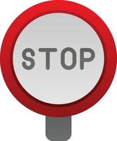 Stop-Schild-Vektor-Icon-Design vektor