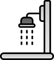 Dusche-Vektor-Icon-Design vektor