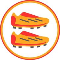 Fußballschuhe Vektor-Icon-Design vektor