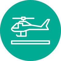 Hubschrauber-Vektor-Icon-Design vektor