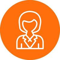 Stewardess-Vektor-Icon-Design vektor