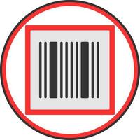 Barcode-Vektor-Icon-Design vektor