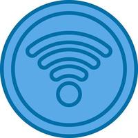 Wifi-Signal-Vektor-Icon-Design vektor