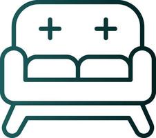 Sofa-Vektor-Icon-Design vektor