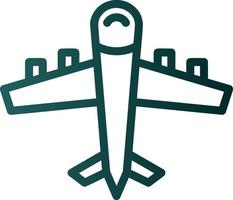 Flugzeug-Vektor-Icon-Design vektor