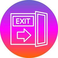 Exit-Vektor-Icon-Design vektor