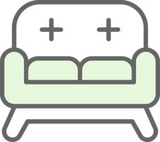 Sofa-Vektor-Icon-Design vektor