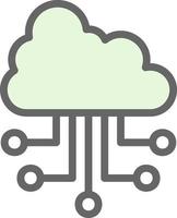 Cloud-Computing-Vektor-Icon-Design vektor