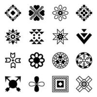 packa av stam- symboler ikoner samling vektor