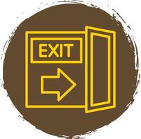 Exit-Vektor-Icon-Design vektor