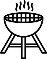 Grill-Vektor-Icon-Design vektor