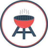 Grill-Vektor-Icon-Design vektor