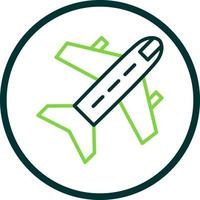 Flugzeug-Vektor-Icon-Design vektor