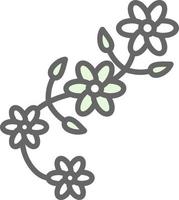 Blumenmuster-Vektor-Icon-Design vektor