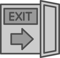 Exit-Vektor-Icon-Design vektor