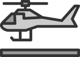 Hubschrauber-Vektor-Icon-Design vektor