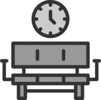 Wartezimmer-Vektor-Icon-Design vektor