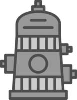 Hydranten-Vektor-Icon-Design vektor