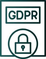 gdpr-Politik-Vektor-Icon-Design vektor