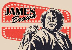 James Brown Vector Hintergrund