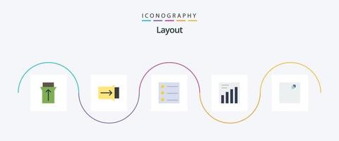 layout platt 5 ikon packa Inklusive . se. vektor