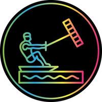 Kitesurfen-Vektor-Icon-Design vektor