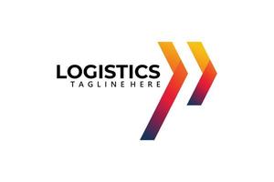 Logistik-Logo-Icon-Vektor isoliert vektor