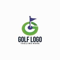 Golf-Logo-Icon-Vektor isoliert vektor