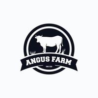 Angus-Farm-Logo-Symbolvektor isoliert vektor