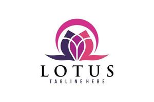 lotus logotyp ikon vektor isolerade