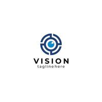 Vision-Logo-Icon-Vektor isoliert vektor