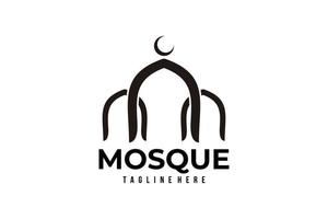 Moschee-Logo-Icon-Vektor isoliert vektor