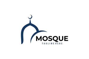 Moschee-Logo-Icon-Vektor isoliert vektor