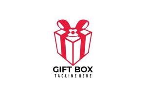 Geschenkbox-Logo-Icon-Vektor isoliert vektor