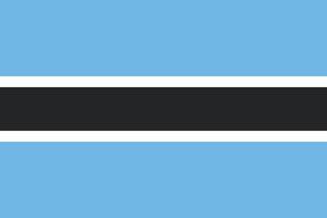 Botswana-Flaggendesign vektor