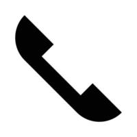 Telefonanruf-Symbol-Silhouette vektor