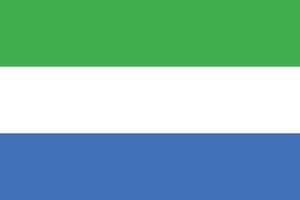 flagga av sierra leone design vektor