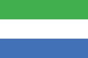 Flagge von Sierra Leone-Design vektor