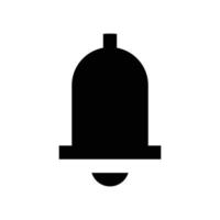 Glocke-Symbol-Silhouette vektor