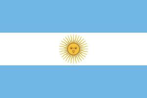 Argentinien Flagge Design vektor