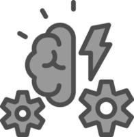 Brainstorming-Vektor-Icon-Design vektor