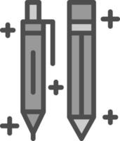 Stift und Bleistift-Vektor-Icon-Design vektor