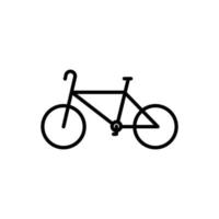 fahrrad-symbol-illustration. Liniensymbolstil. Symbol für Fitness, Sport. einfaches Vektordesign editierbar vektor