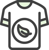 Öko-Shirt-Vektor-Icon-Design vektor