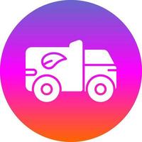 Öko-LKW-Vektor-Icon-Design vektor