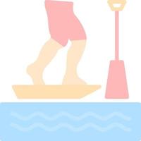 Standup-Paddleboarding-Vektor-Icon-Design vektor