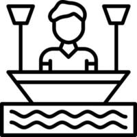 Bootfahren Vektor-Icon-Design vektor