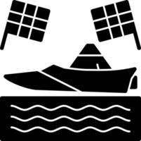 Vektor-Icon-Design für Motorbootrennen vektor